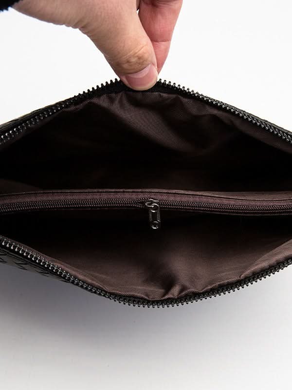 Men's PU Leather Business Clutch – Envelope Bag with Tiger Head Pattern