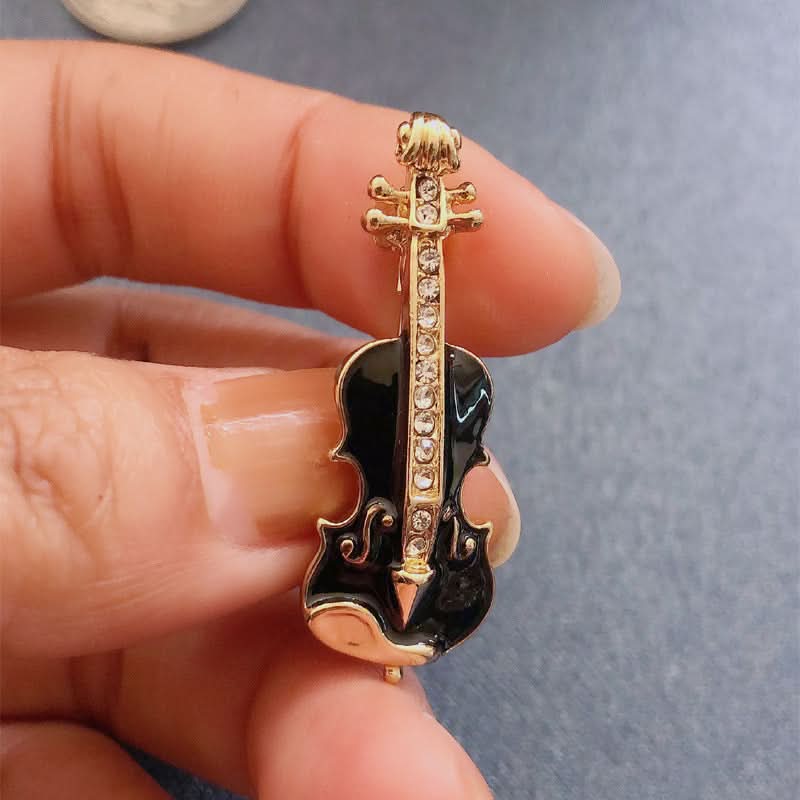 Vintage Alloy Rhinestone Brooch – For Jackets, Bags & Suits