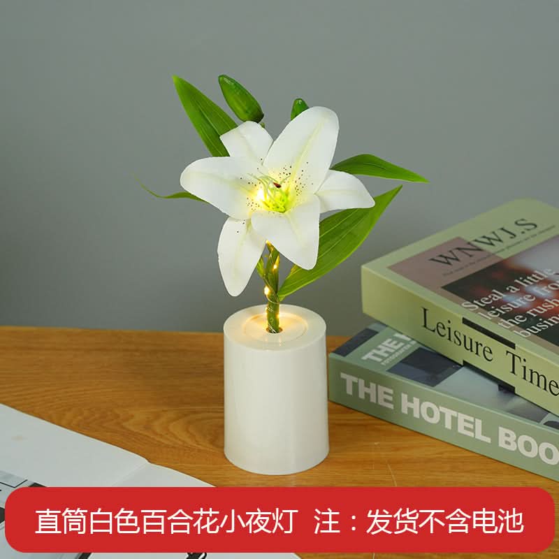 Set of 2 Lily Bouquet Night Lights – Mood Lighting