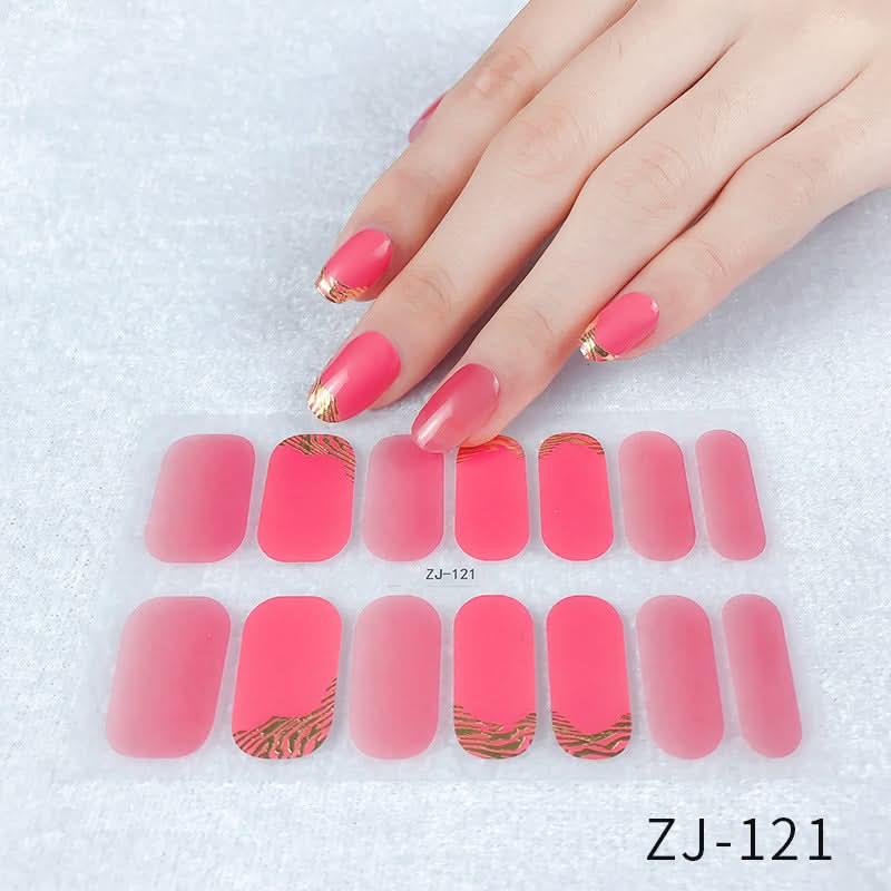 Waterproof 3D Gel Nail Stickers - Durable