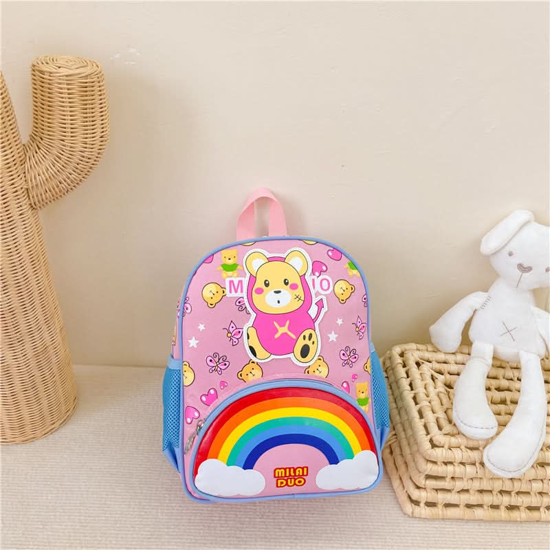 Cute Bunny & Mouse Kindergarten Backpack – Ultra-Light School Bag for Girls