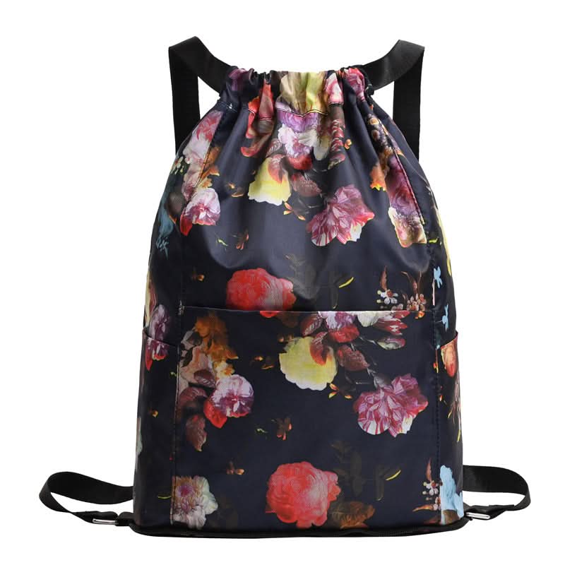 Unisex Foldable Gym Drawstring Backpack – For Travel & Outdoor Activities