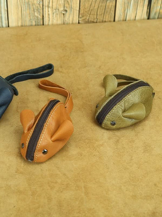 Kids’ Mini Leather Coin Purse – Hand-Twisted Wallet