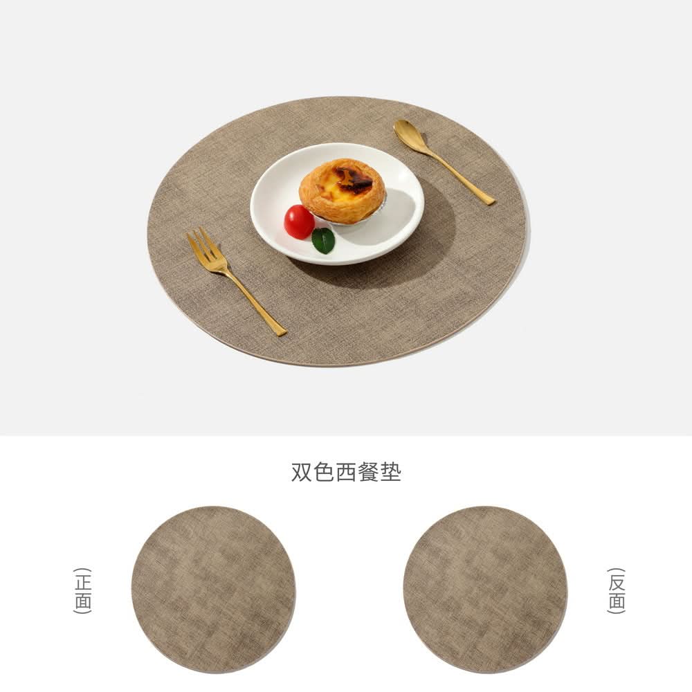Double-Sided Leather Placemat Heat Insulation