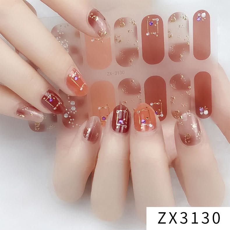 3D Star Diamond Nail Stickers Set
