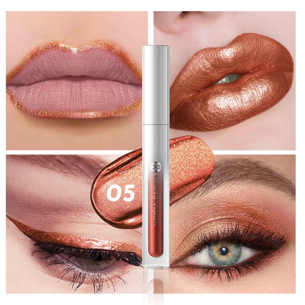YOUNG VISION Diamond Lip Gloss – Non-Sticky, Multi-Use Pearlescent Makeup