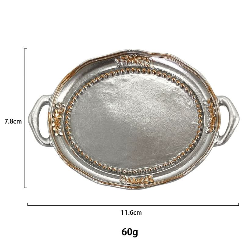 Shiyilian INS Style Creative Resin Candle & Jewelry Tray (Set of 2pcs.)