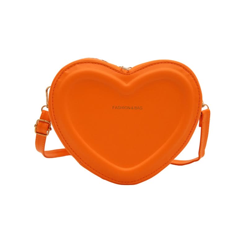 Trendy Heart-Shaped PU Shoulder Bag for Women