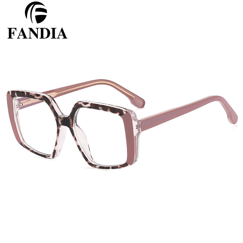 Women's Box Frame Anti-Blue Light Glasses – Large Optical Eyewear | Myopia-Ready