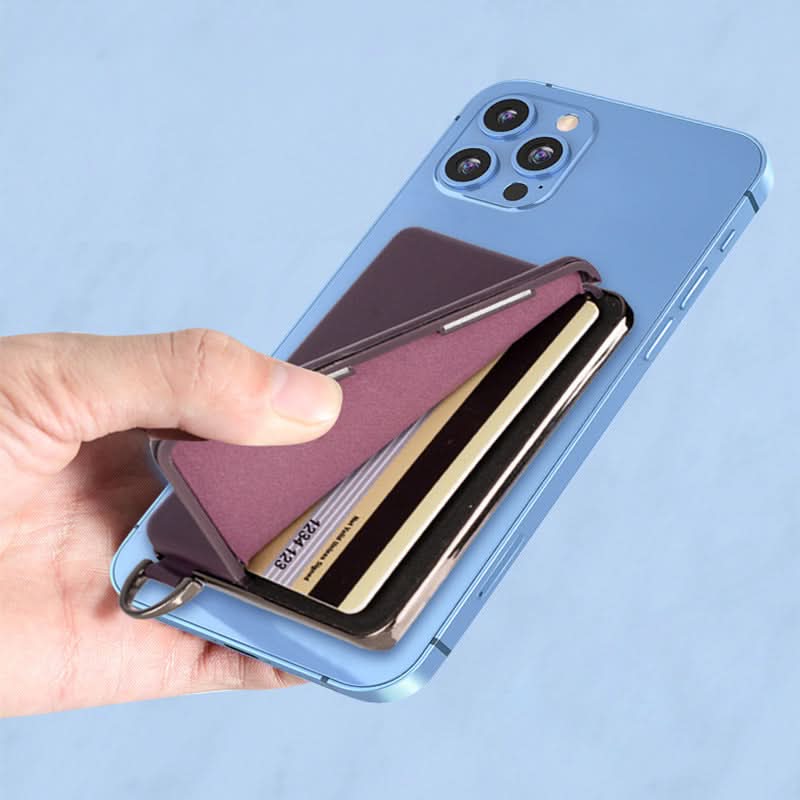 MagSafe Leather Card Holder – Magnetic Wallet & Stand for iPhone