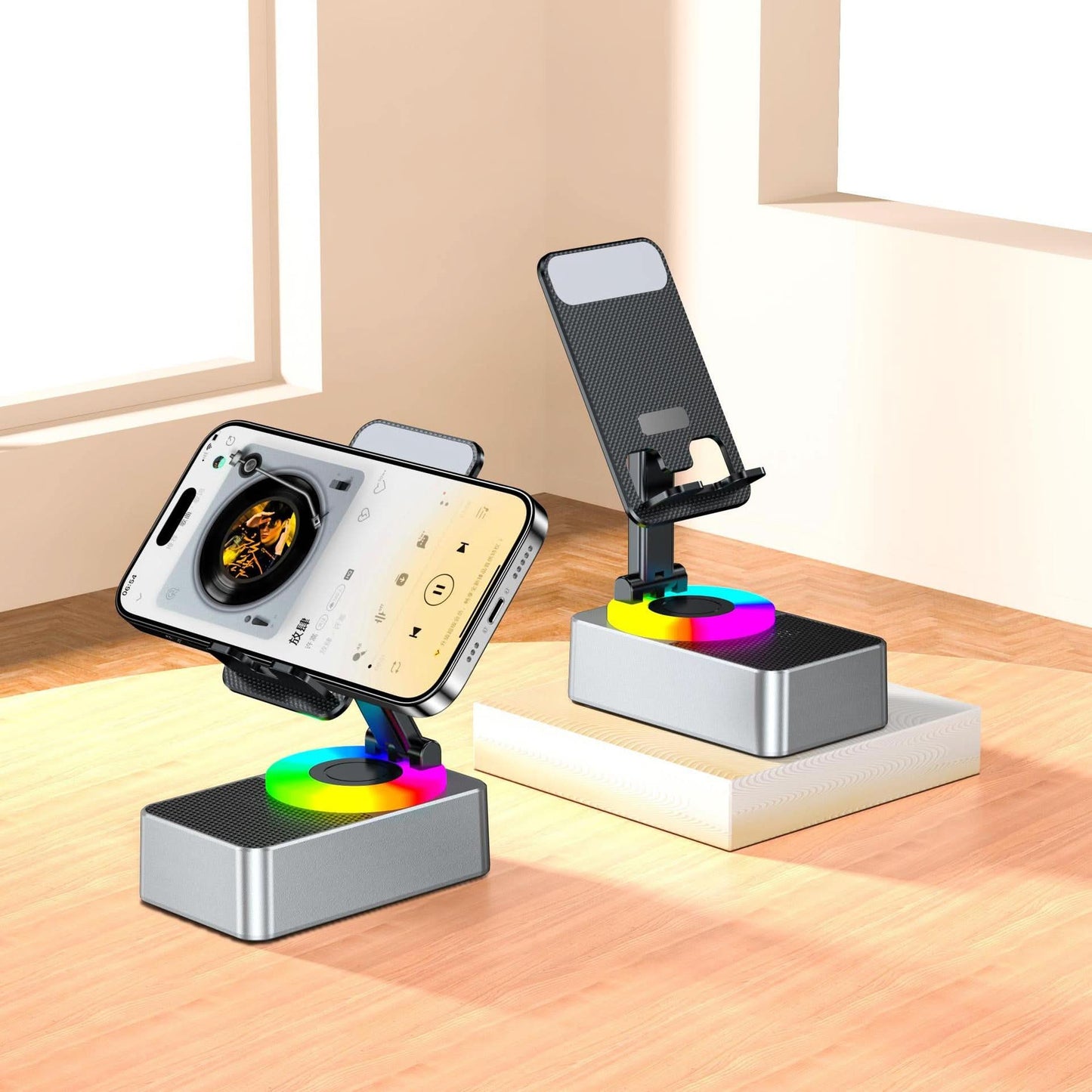 3-in-1 Phone Stand, Bluetooth Speaker, Power Bank