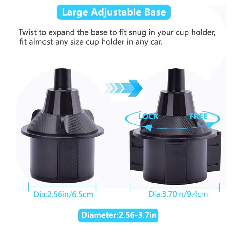 Car Tray Table – Multifunctional ABS Food, Beverage, and Phone Holder with Silicone Pad