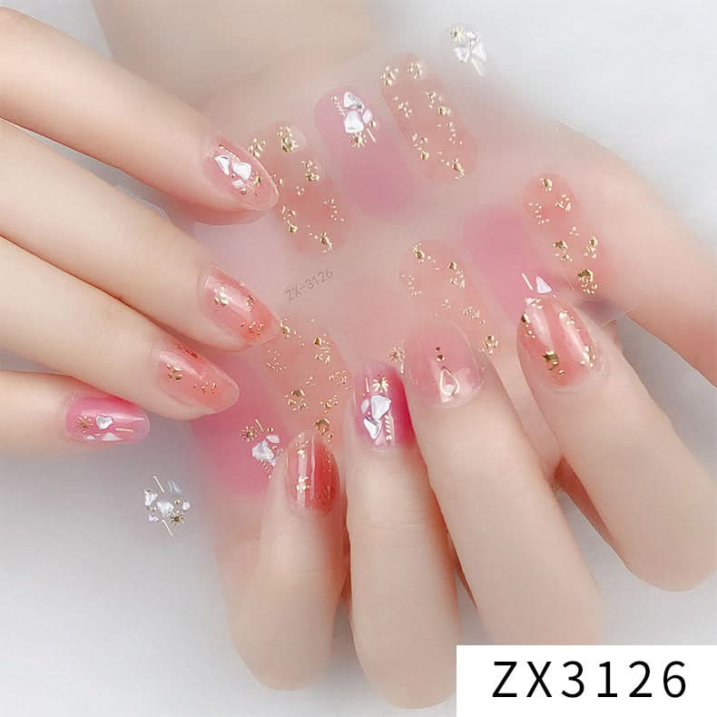 3D Star Diamond Nail Stickers Set