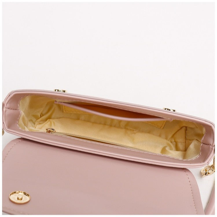 Classy Small Shoulder Bag – Simple PU Square Crossbody for Women