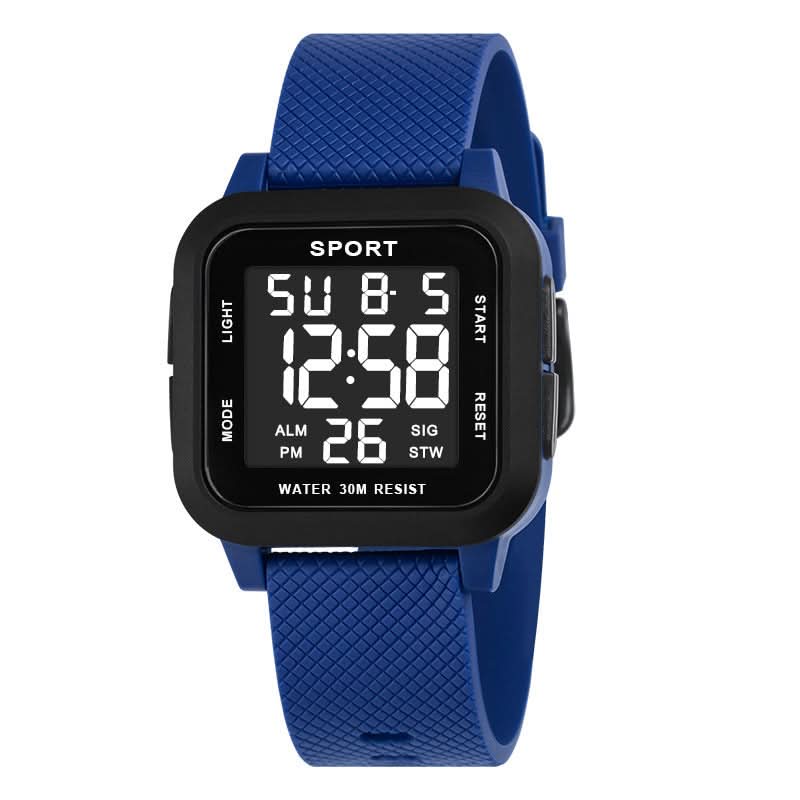 Men’s Casual Square Digital Sports Watch – Multi-Function, Alarm, Stopwatch