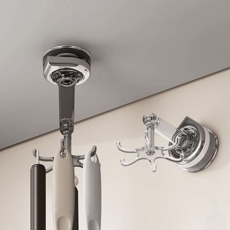 360° Rotating Suction Cup Hook – Kitchen & Bathroom Wall Mount Organizer