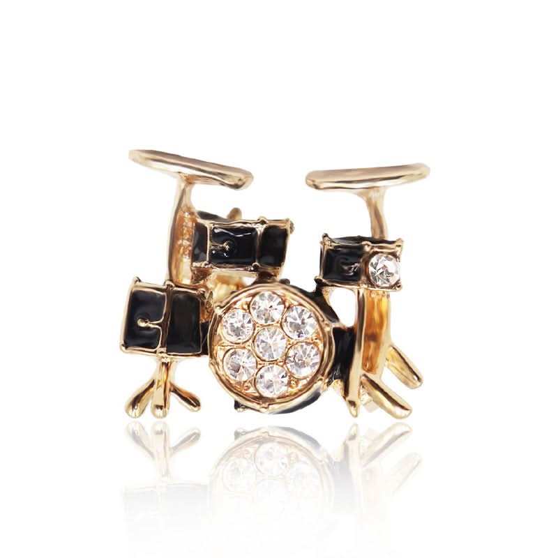 Vintage Alloy Rhinestone Brooch – For Jackets, Bags & Suits