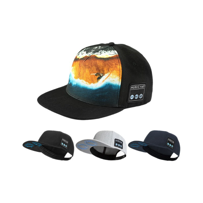 Smart Bluetooth Audio Cap with Stereo Headset – Noise Reduction, Voice Control