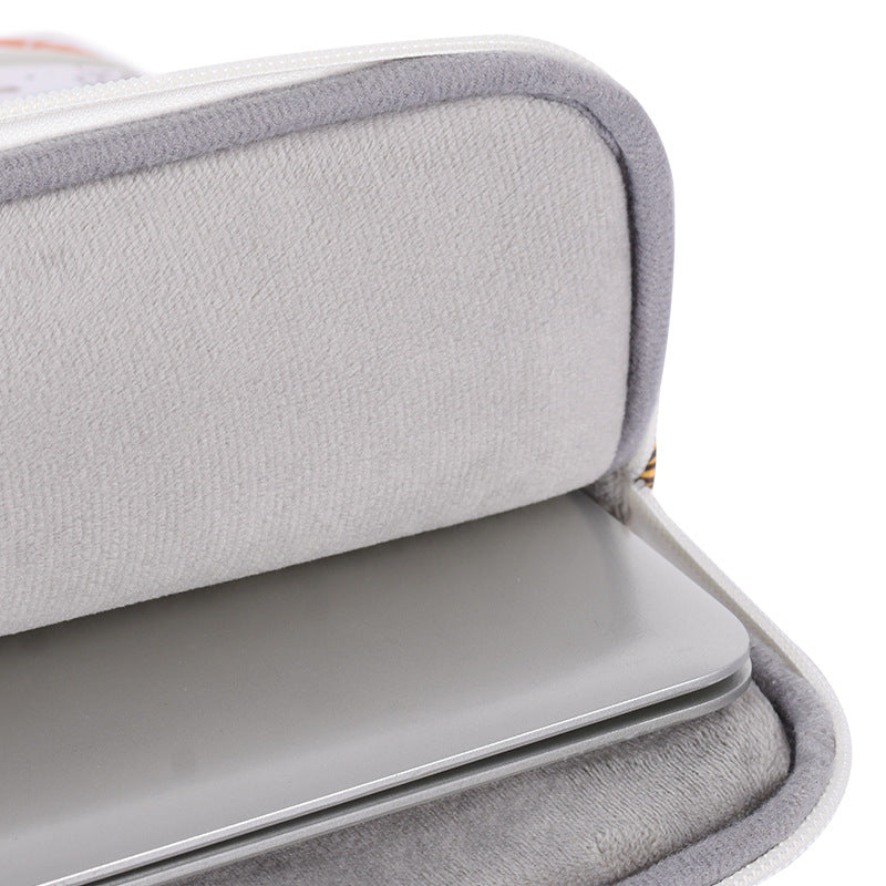 Abstract Print PU Leather Laptop Sleeve – Waterproof Case for Samsung & More