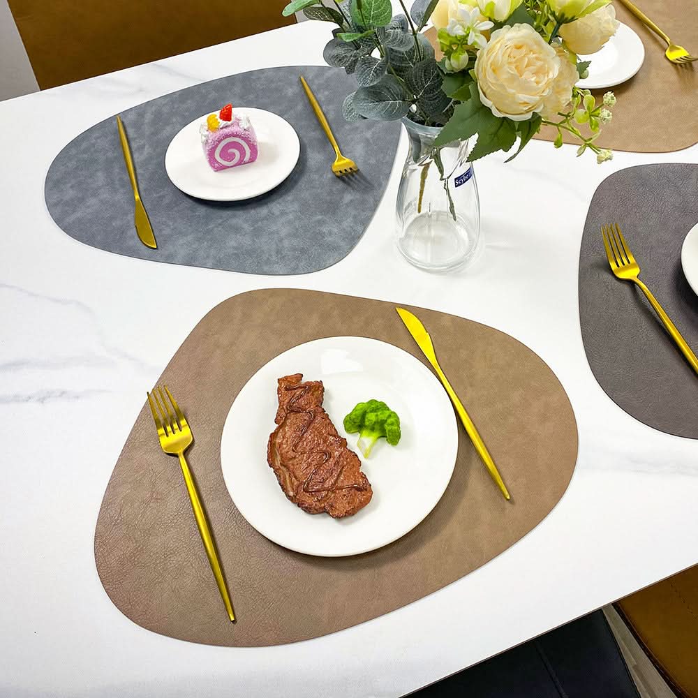 Double-Sided Leather Non-Slip Placemats