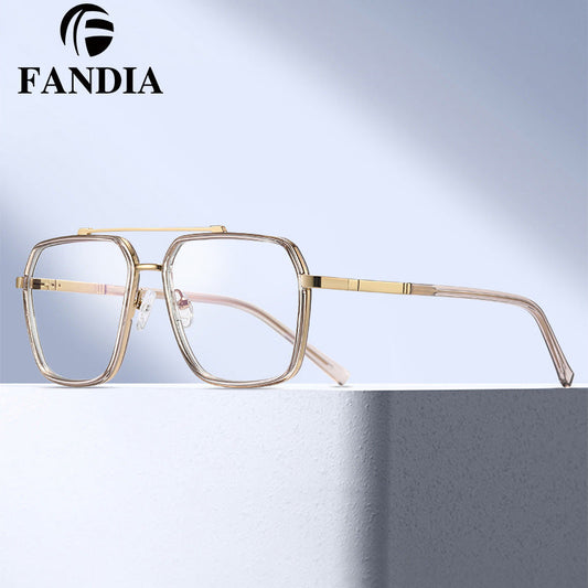 Men’s Full Frame Anti-Blue Light Glasses – Minimalist Box Style Eyewear