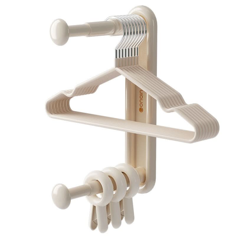 Retractable Wall-Mounted Clothes Hanger Rack