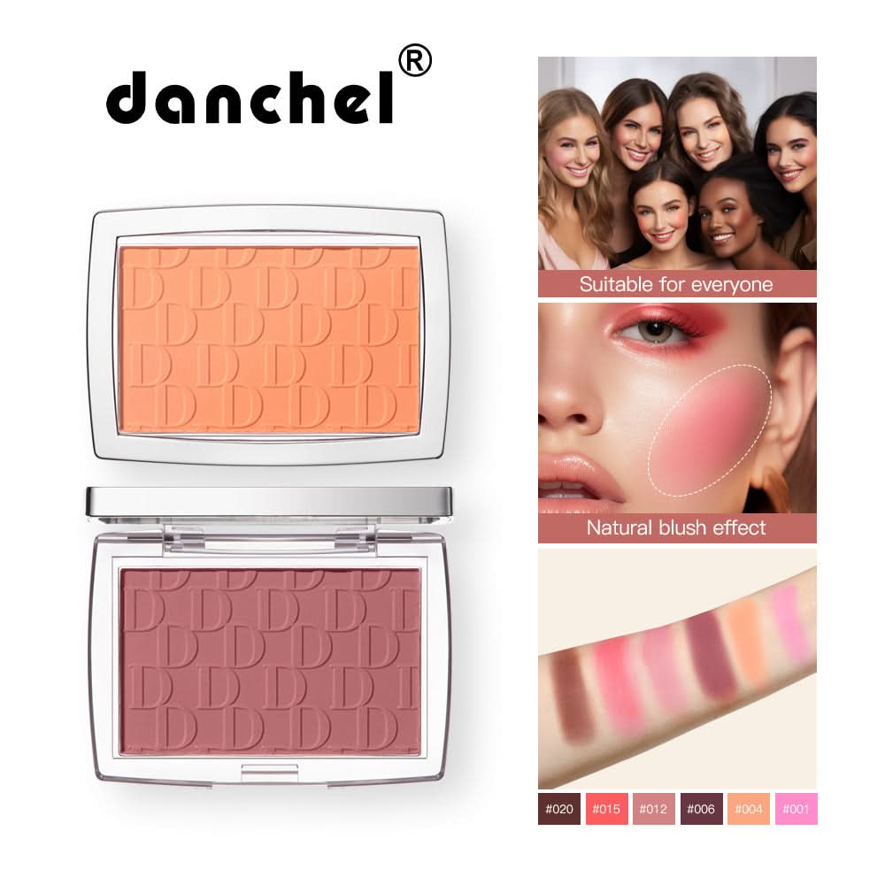 Ibcccndc Embossed Matte Blush Powder – Long-Lasting Blush Palette