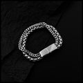 Unisex Fashionable Double-Layer Cuban Bracelet – Stacking Chain