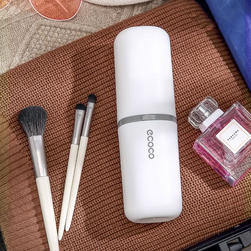 Portable Travel Toothbrush Cup with Storage – Leakproof For Trips & Travel