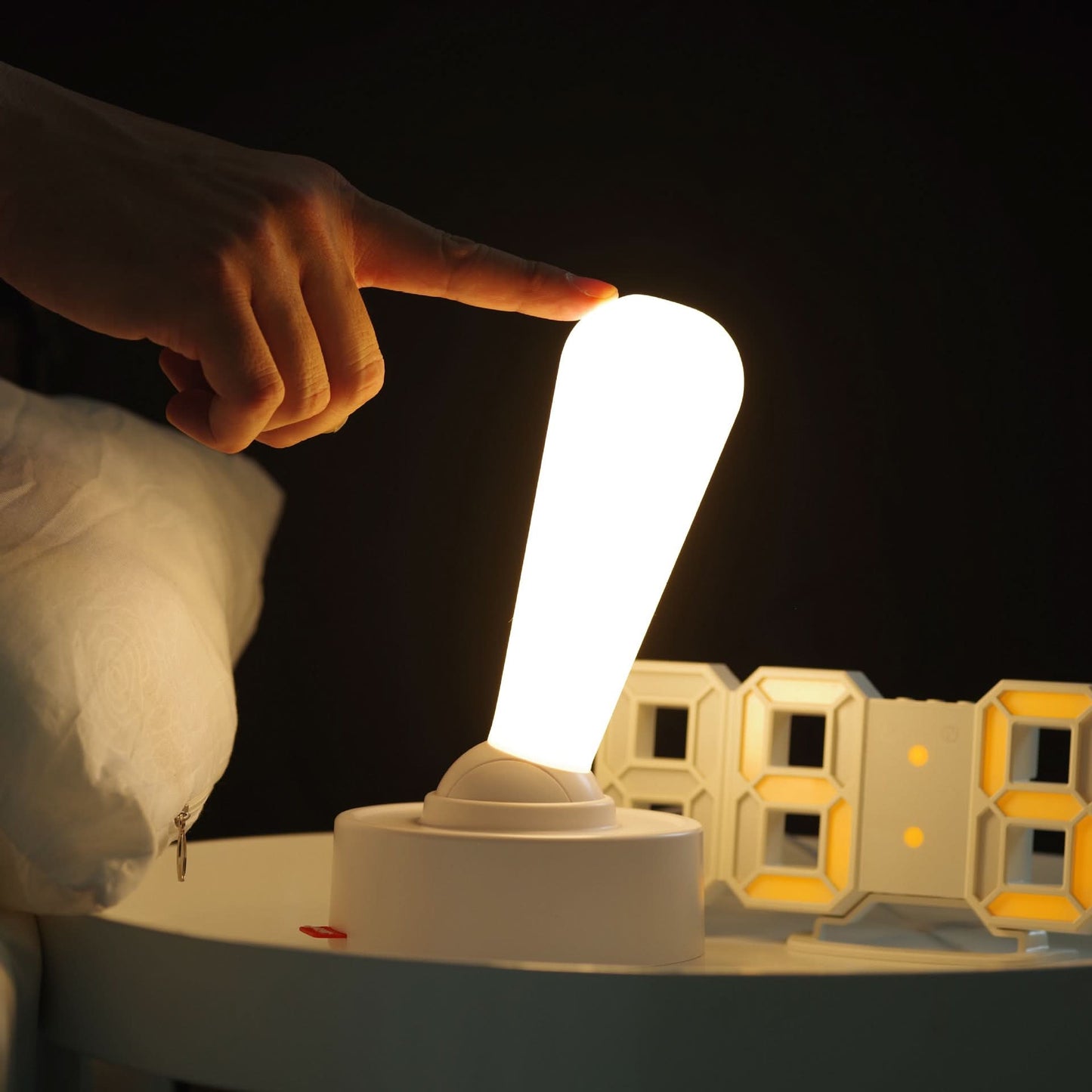 Retro Toggle Night Light with Soft Glow and Push Switch