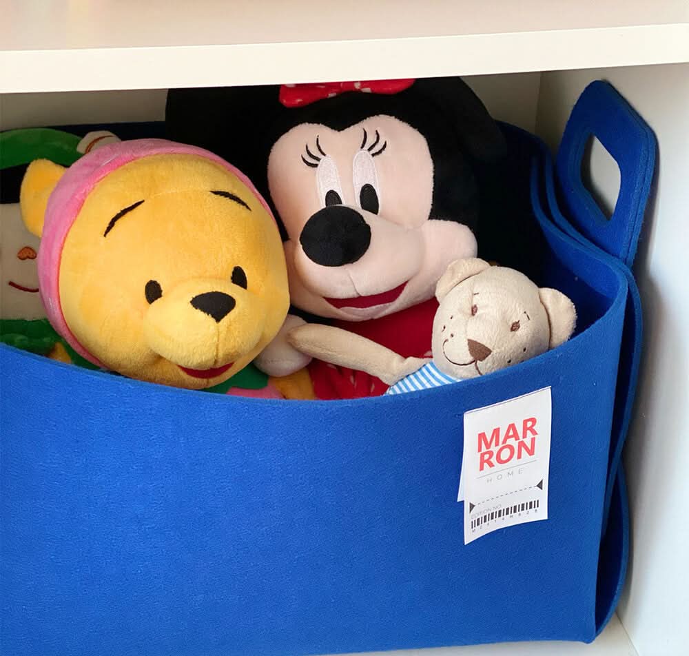 Foldable Felt Storage Basket – Kids’ Toy Organizer