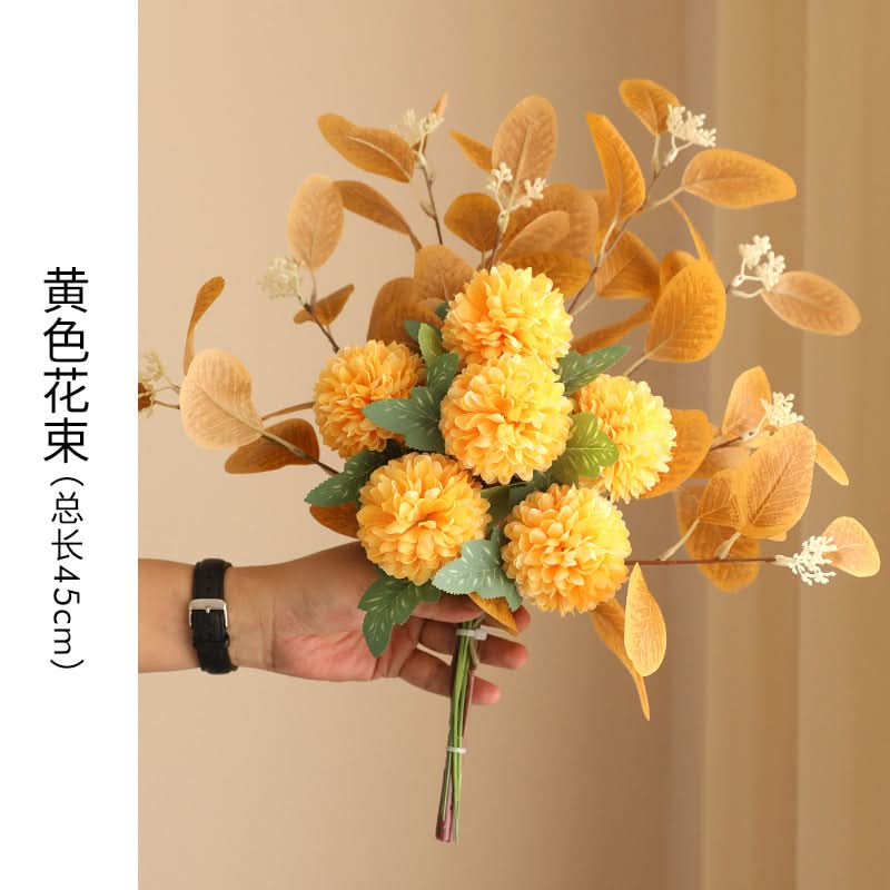 Ceramic Vase with Artificial Flowers