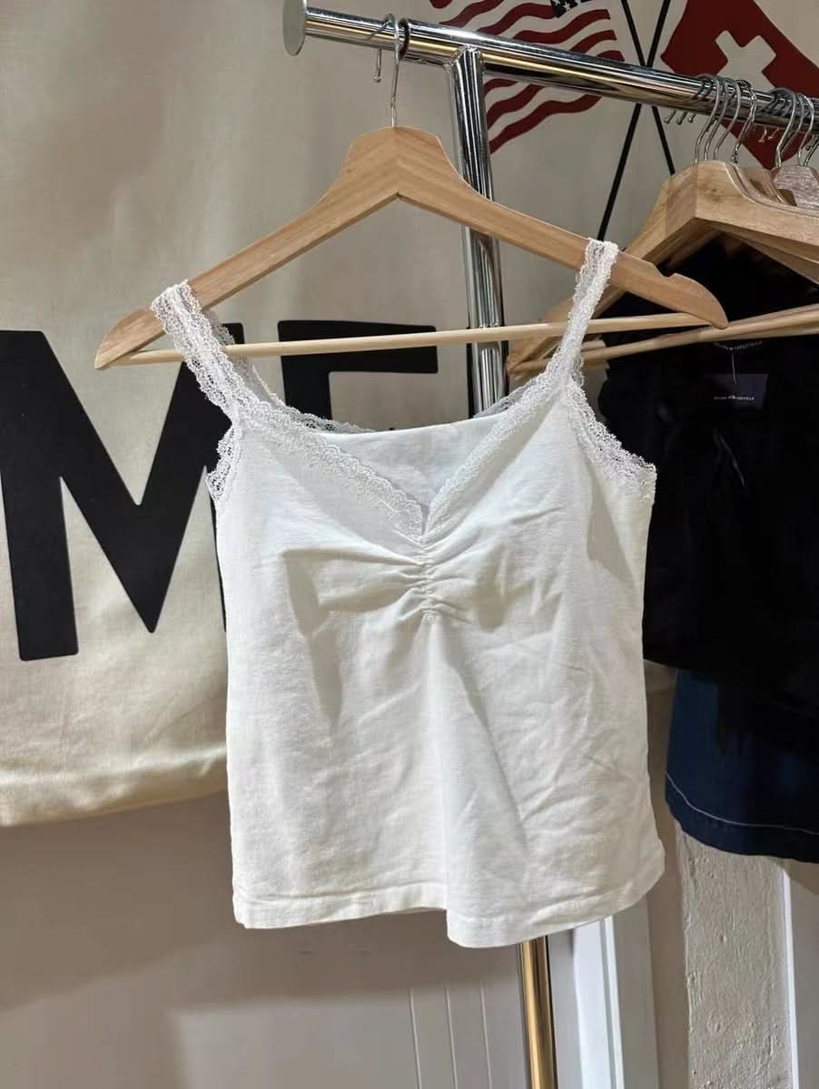 V-Neck Lace Camisole - Sweet & Versatile