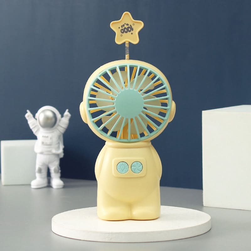 Cartoon Handheld Fan with Star Light – USB Rechargeable