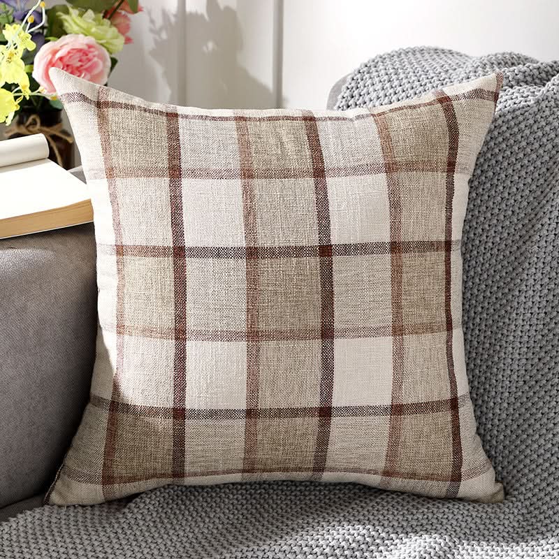 Solid Color Linen Sofa Pillow Covers (Set of 2)