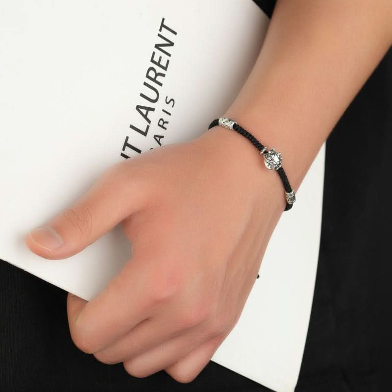 Retro Lion Dance Bracelet – Lucky Charm Zodiac-Inspired Jewelry