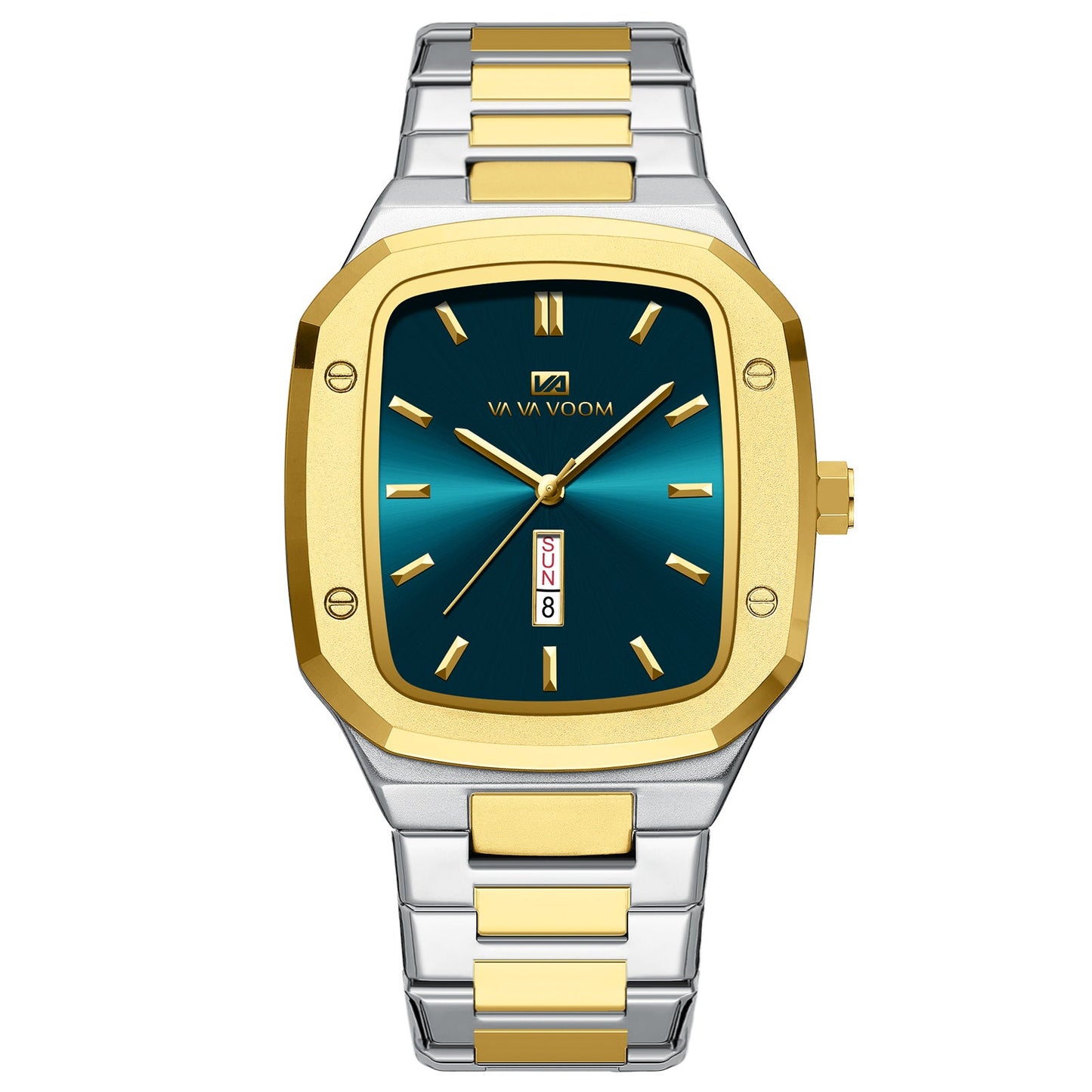 Men’s Square Dial Fashion Watch – Modern Apple-Style Design