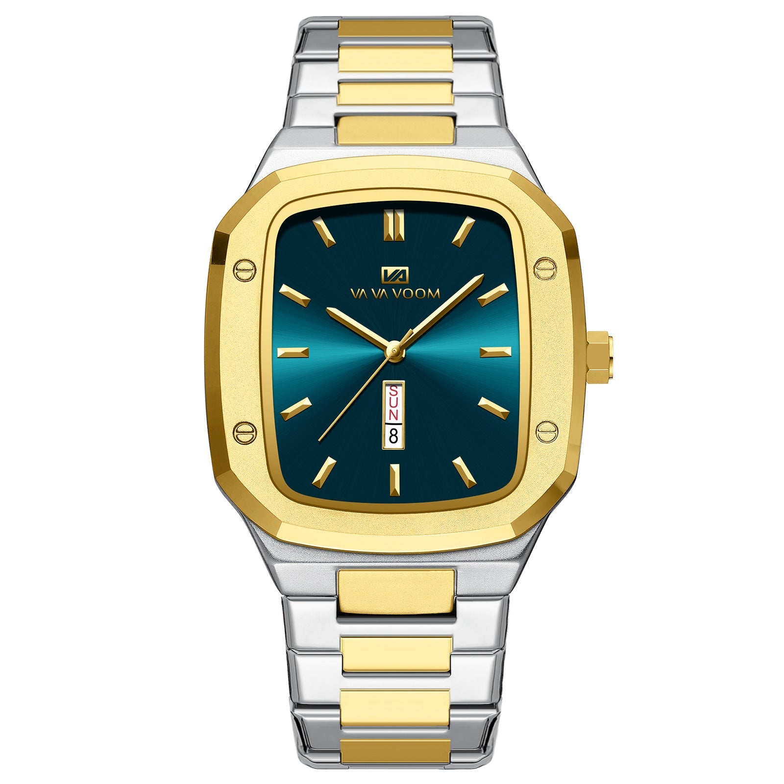 Men’s Square Dial Fashion Watch – Modern Apple-Style Design