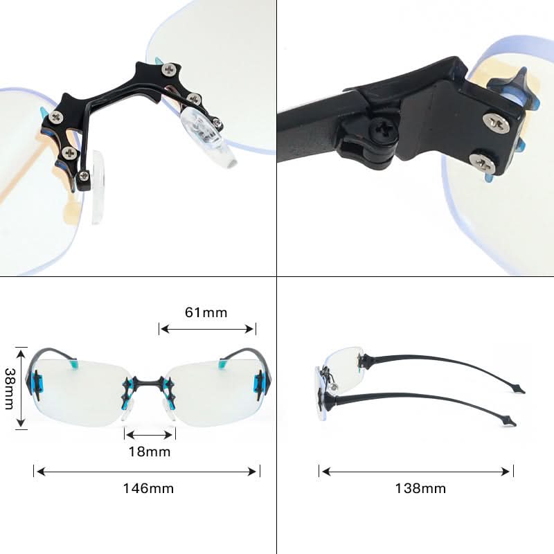 Futuristic Frameless Sunglasses for Men