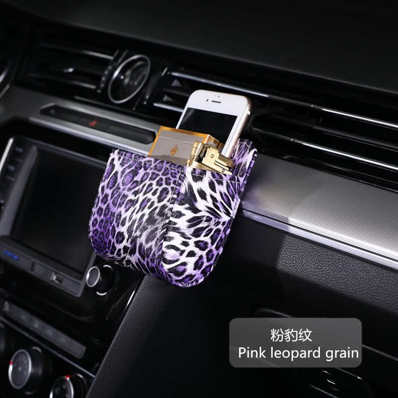 Leather Car Air Vent Storage Box (Set of 2)