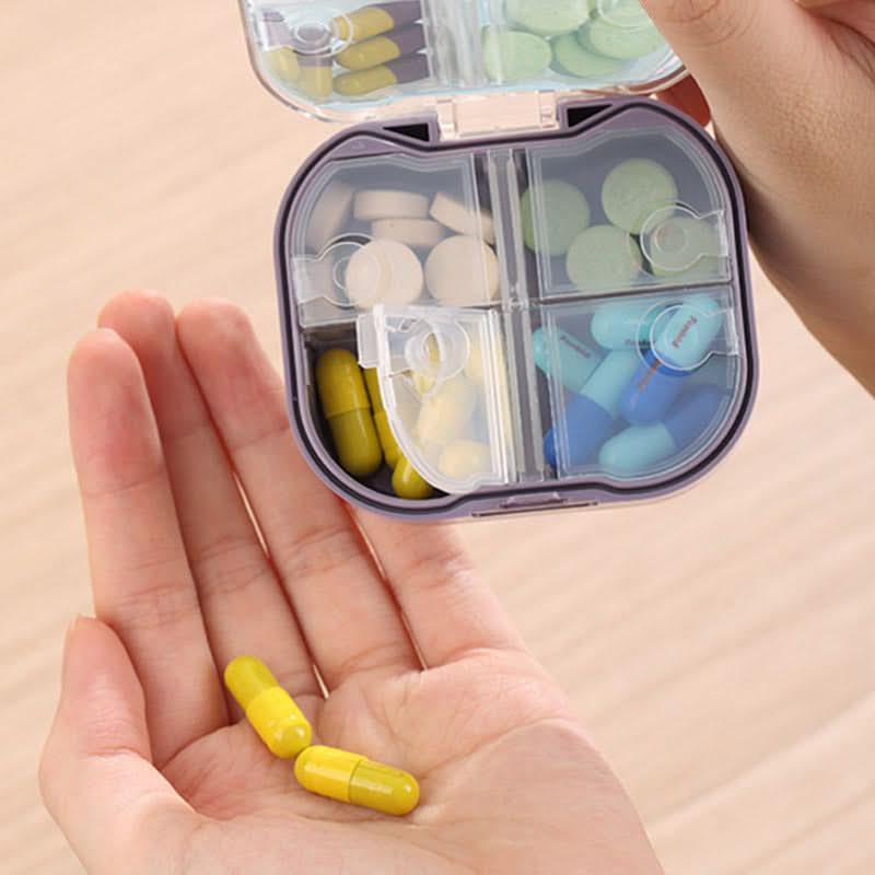 Portable 8-Compartment Travel Pill Box – Moisture-Proof