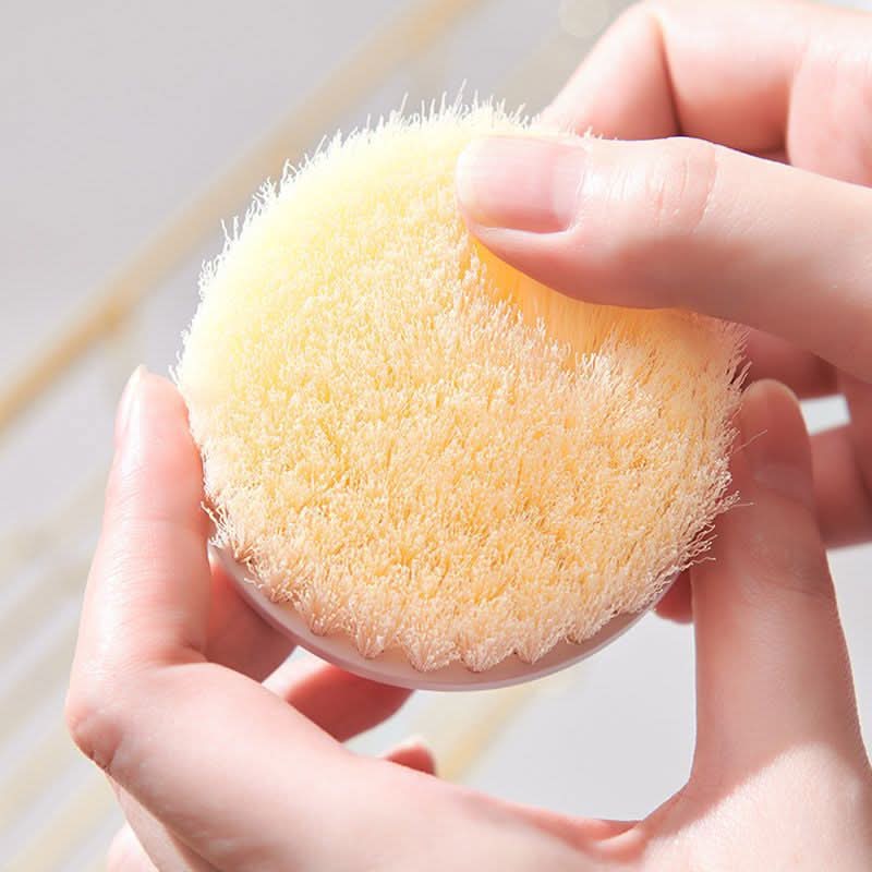 Long-Handled Bath Brush for Back Scrubbing – Soft Bristles & Loofah