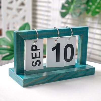 Wooden Flip Calendar