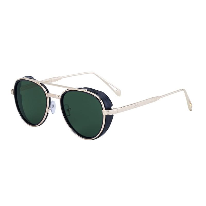 Men’s Retro Oval Sunglasses – Vintage Punk Style Shades