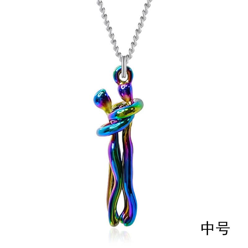 Unisex Couple Hug Necklace - High-End Gift