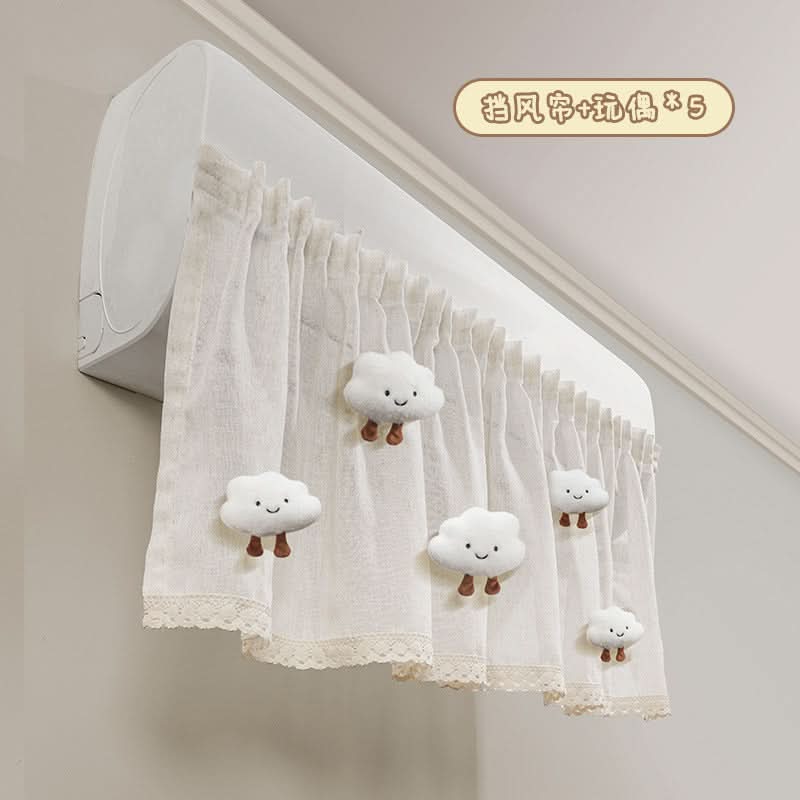Air Conditioner Wind Shield – Summer Breeze Deflector & Dust Curtain for Cribs