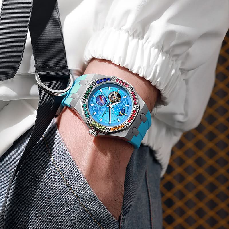 Genuine Mechanical Rainbow Starry Sky Watch