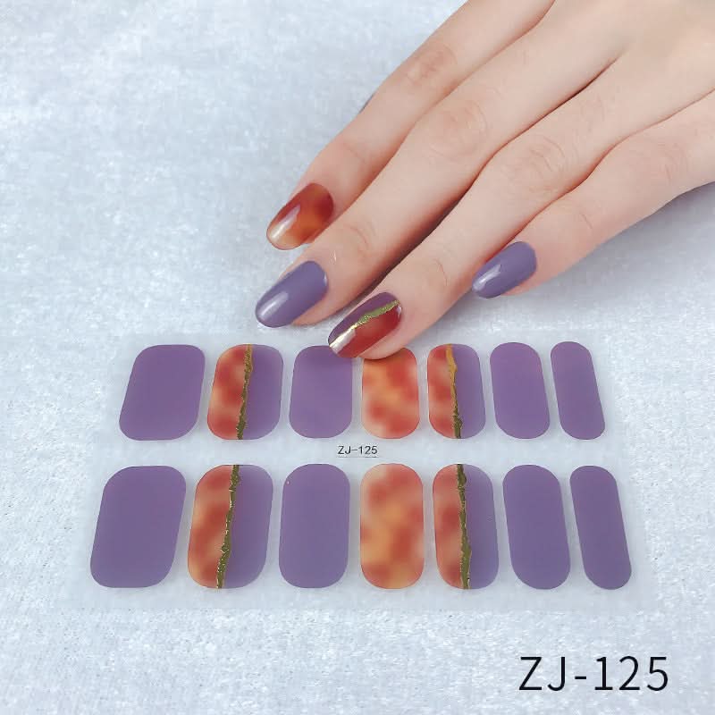 Waterproof 3D Gel Nail Stickers - Durable