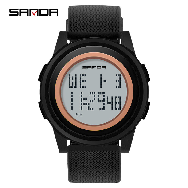 Sanda Sports Digital Watch – Waterproof Luminous Shockproof Unisex Electronic Watch