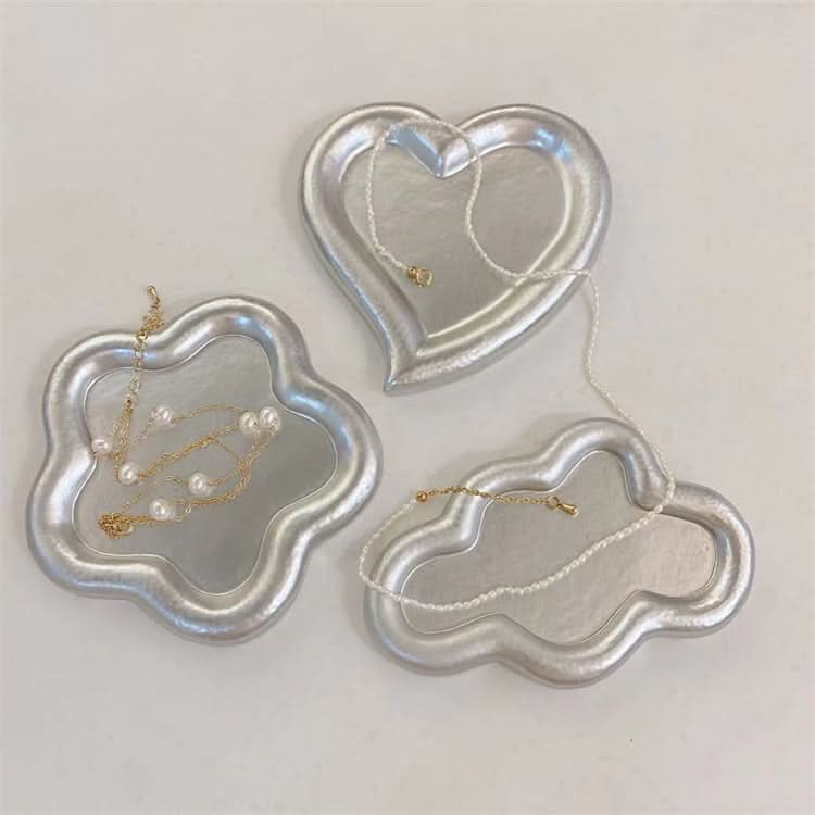 Irregular Resin Jewelry Plate - Creative Display for Earrings & Necklaces (Set of 2 pcs.)